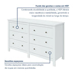 Cômoda 6 Gavetas Maggiore New Espresso Móveis Branco